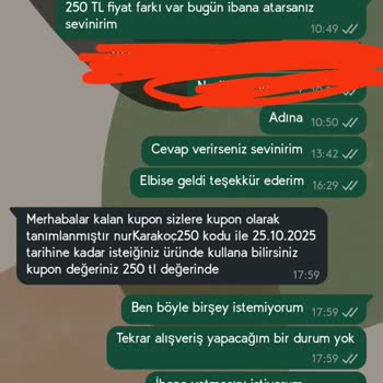İade Ve Kargo Ücretlerimin Geri Ödenmesini Talep Ediyorum