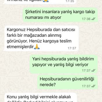 Teslim Edilmeyen Ürün Ve Yanlış Kargo Bilgisi Nedeniyle Mağduriyet