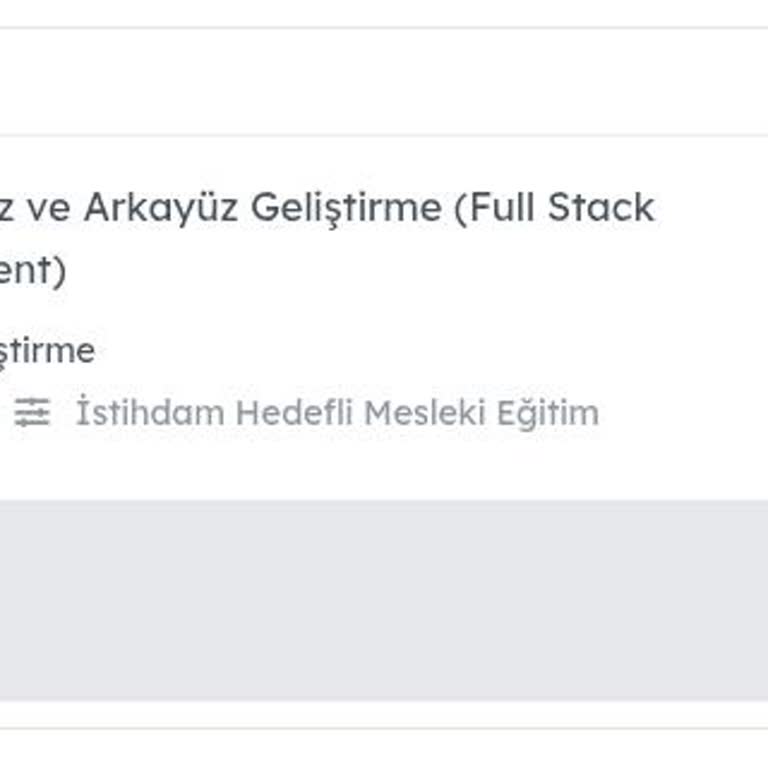 Full-Stack Development Kursunda Sertifika Sorunu Ve Teknik Aksaklıklar
