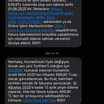Abonelik Sonrası Söz Verilen Fiyatın Zamlanması Ve Yanıltıcı Bilgilendirme