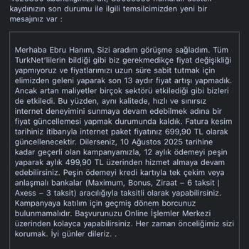 Abonelik Sonrası Söz Verilen Fiyatın Zamlanması Ve Yanıltıcı Bilgilendirme