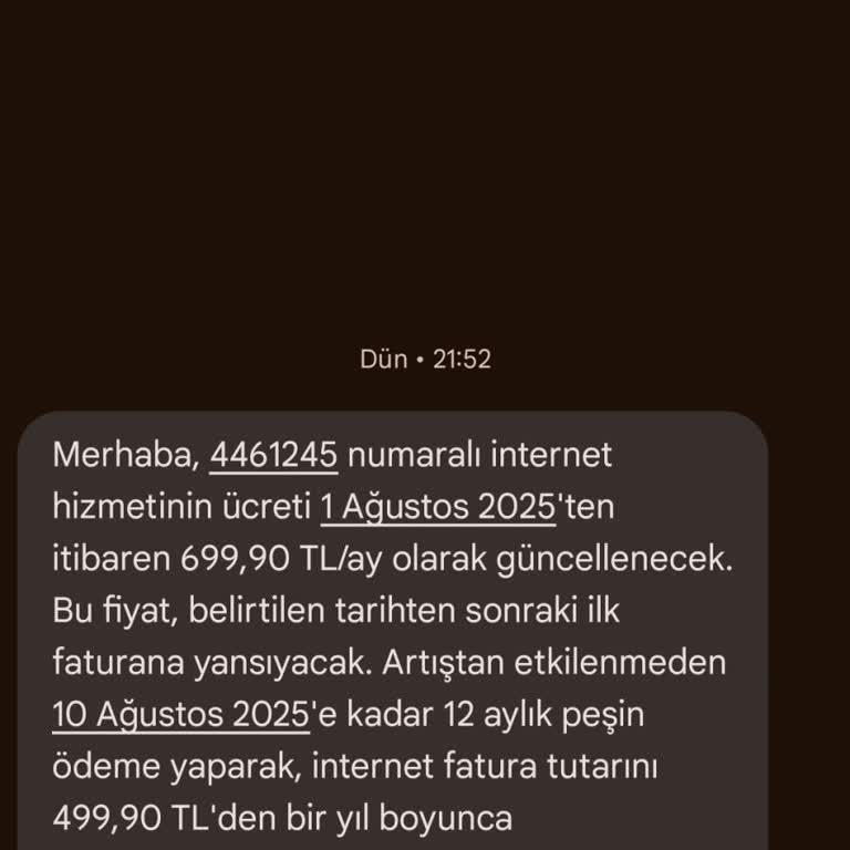 İnternet Ücretine Yapılan Zam Ve Dayatılan Peşin Ödeme Seçeneği