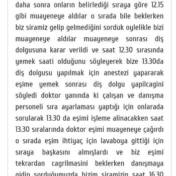 Okan Üniversitesi Diş Hastanesi'nde Randevu Ve İlgisizlik Mağduriyeti