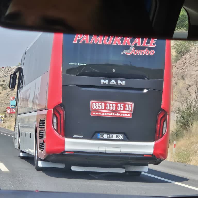 Pamukkale Turizm Otobüsünün Tehlikeli Sollama Ve Trafik Güvenliğini Tehlikeye Atması