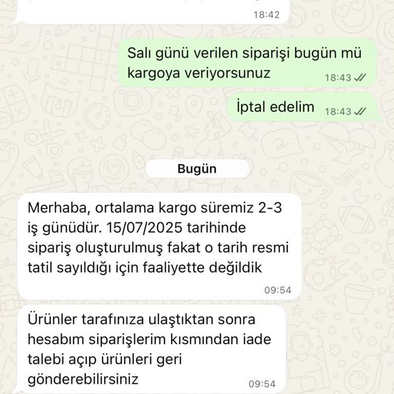 Stokta Olmayan Ürün Satışı Ve Geciken Kargo Nedeniyle Mağduriyet