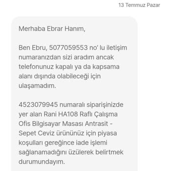 Hepsiburada Kampanya Farkı İadesini Usulsüz Şekilde Reddetti
