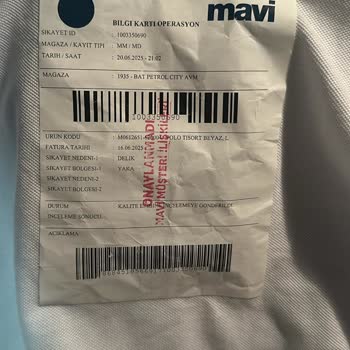 Aldığım Tişört Delikli Çıktı, İade Kabul Edilmedi