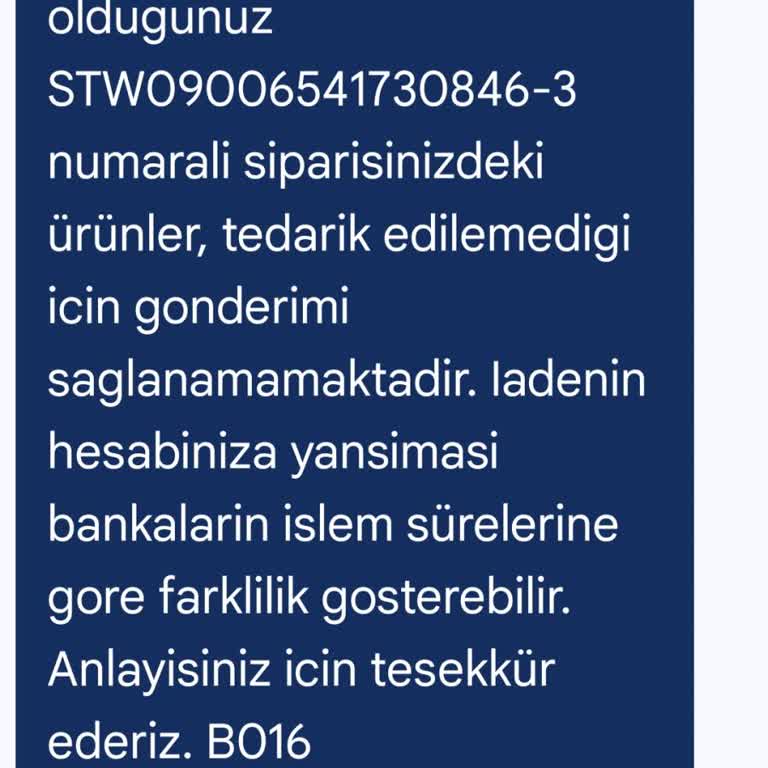 Stokta Görünen Çantalarım Neden Gönderilmedi