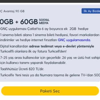 Turkcell Kampanya Bilgisi Ve Fatura Tutarı Hakkında Hayal Kırıklığı