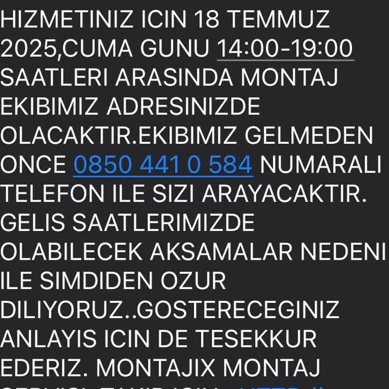 Randevuya Uymayan Kurulum Ekibi Ve Yetersiz Müşteri Hizmetleri