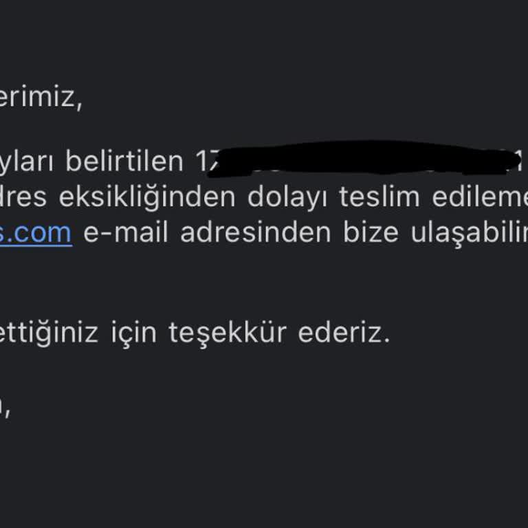 Eksik Adres Gerekçesiyle Teslim Edilmeyen Kargo Ve İletişim Sorunu