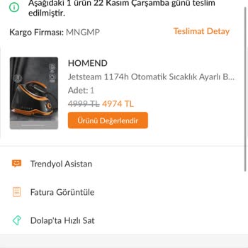 Garanti Sürecinde Fatura Engeli: Homend Ütümün Sorunu Çözülmüyor