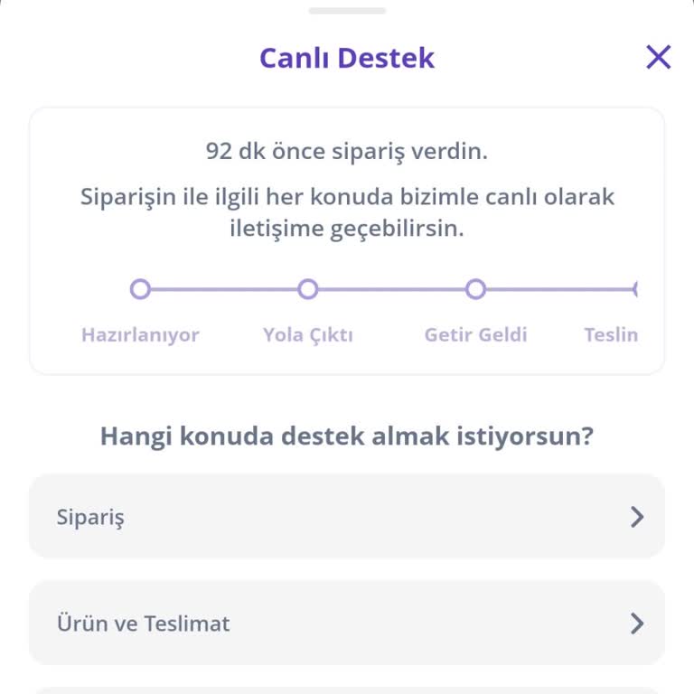 Getir Siparişim 3 Saat Bekletildi, Teslimat Gerçekleşmedi