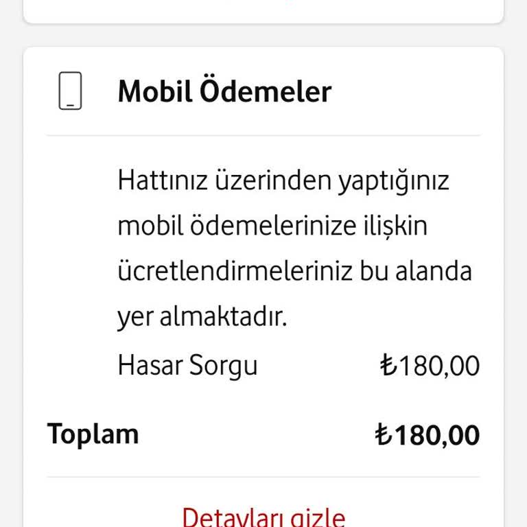 5664 Hasar Sorgulama Mesajı İçin Bilgilendirilmeden Yansıtılan Yüksek Ücret