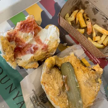 Bayat Ekmekli Ve Özensiz Hazırlanmış Hamburger Hayal Kırıklığı