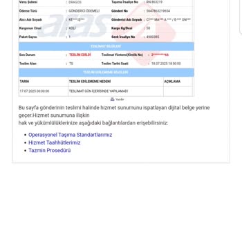 Kargom Başkasına Teslim Edildi, Ürünlerim Kayboldu!