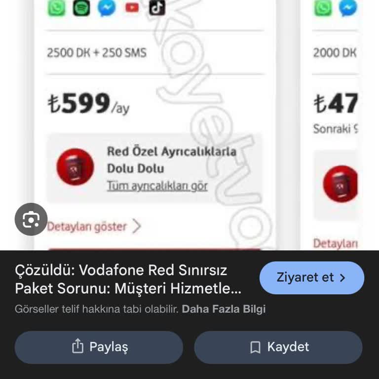 Vodafone Sınırsız Uygulama Hakkı Eksikliği Ve Kota Sorunu