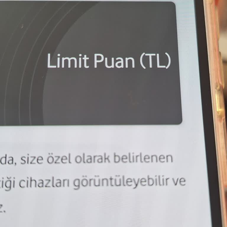 Vodafone Cihaz Limit Puanım Güncellenmiyor Ve Çağrı Merkezi Yanıt Vermiyor