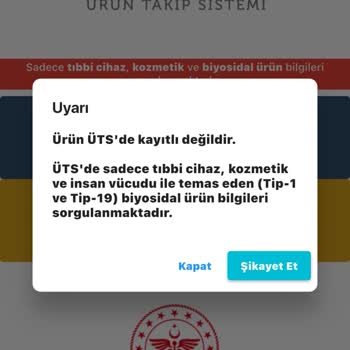 Satın Aldığım Diş Macununun ÜTS Kaydı Görünmüyor Endişeliyim