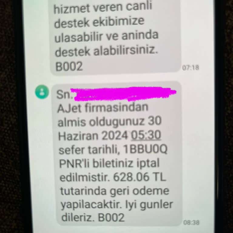Obilet'ten İptal Edilen Uçak Bileti İçin Ücret İadesi Yapılmadı