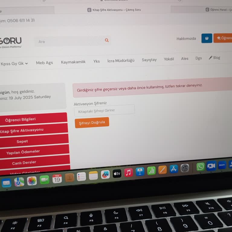 Aldığım YÖKDİL Kitabının Şifresi Çalışmıyor, Sınav Öncesi Mağdur Oldum