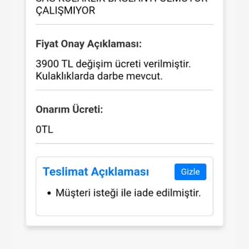 Garanti Kapsamındaki Kulaklığım 3 Aydır Teslim Edilmedi, Mağduriyetim Giderilmiyor