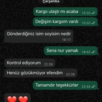 Kargo Teslimatında Bilgi Verilmemesi Ve Ürün Değişim Sürecinde İletişim Sorunu