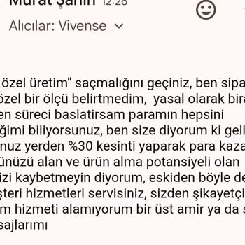 Vivense'den Sipariş Sonrası İletişim Ve Teslimat Sorunu