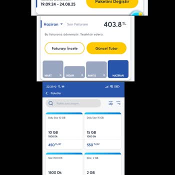 Paket Yenilemede Yüksek Fiyat Ve Düşük İnternet Miktarı Sorunu