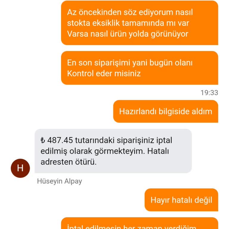 Migros Sanal Markette Sürekli Eksik Ve Geciken Sipariş Mağduriyeti