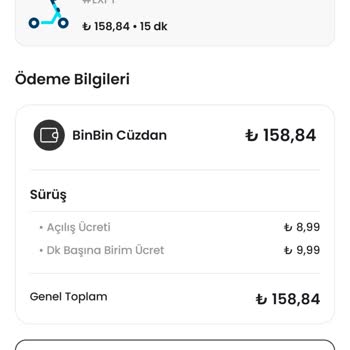 BinBin Scooterda Bakiye Sorunu Ve İletişimsizlik Mağduriyeti