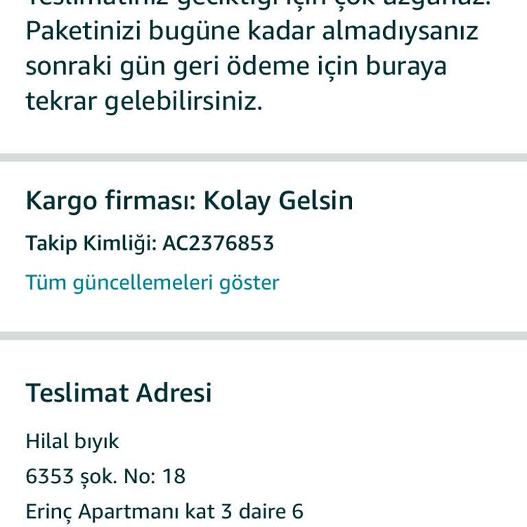 Siparişlerim Teslim Edilmedi Ve Para İadesi Belirsiz