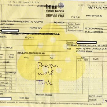 Su Arıtma Cihazında Sürekli Koku Ve Çözülemeyen Arıza