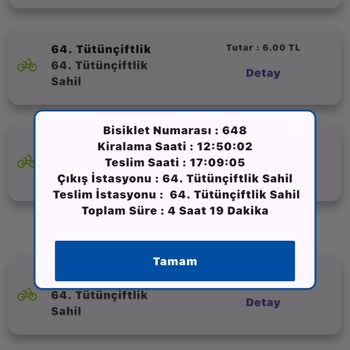 Bisiklet Kiralama İşleminde Hatalı Ücretlendirme Ve Yanlış Bilgilendirme