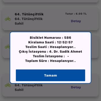 Bisiklet Kiralama İşleminde Hatalı Ücretlendirme Ve Yanlış Bilgilendirme