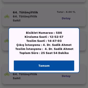 Bisiklet Kiralama İşleminde Hatalı Ücretlendirme Ve Yanlış Bilgilendirme