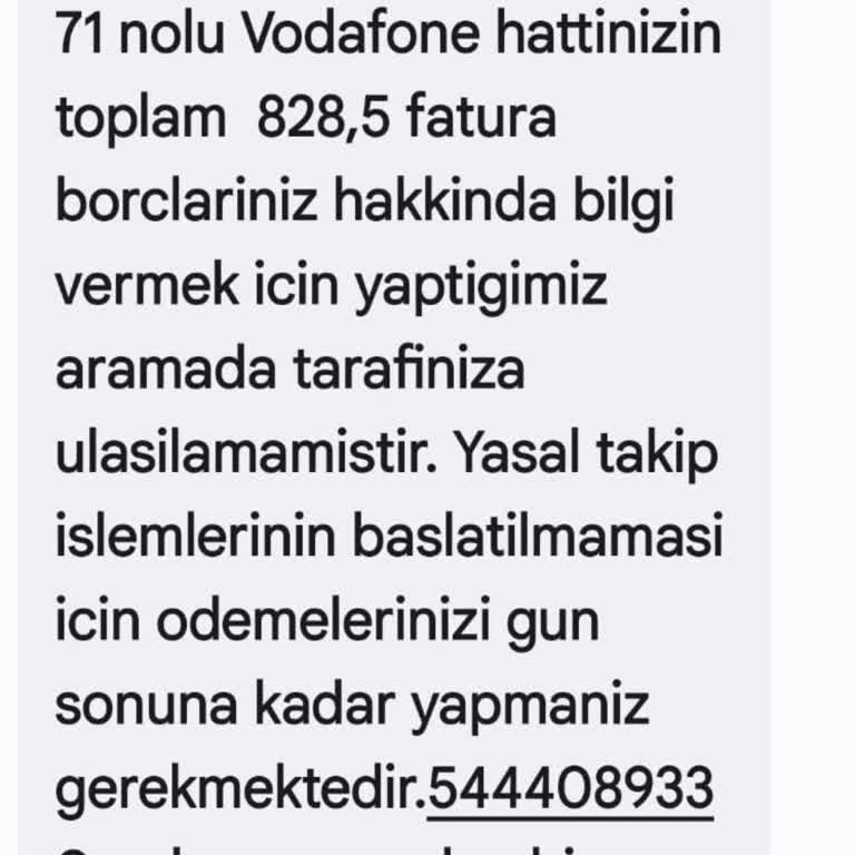 Bize Ait Olmayan Hat Üzerinden Borç Talebi