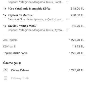 Restoran Siparişi Sonrası Yaşanan Gıda Zehirlenmesi Şikayeti