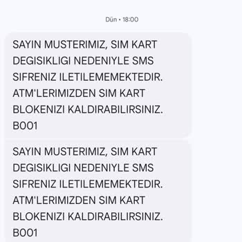 Sim Kart Değişikliği Sonrası Ziraat Mobil Uygulamasında Bloke Sorunu Yaşadım