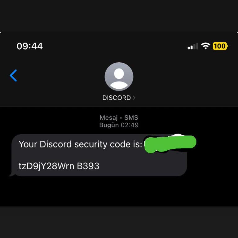 Discord Security Code Şikayeti