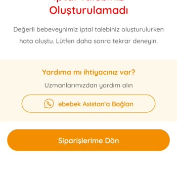 Sipariş İptal İşlemi Gerçekleşmiyor, Müşteri Hizmetleri Yetersiz