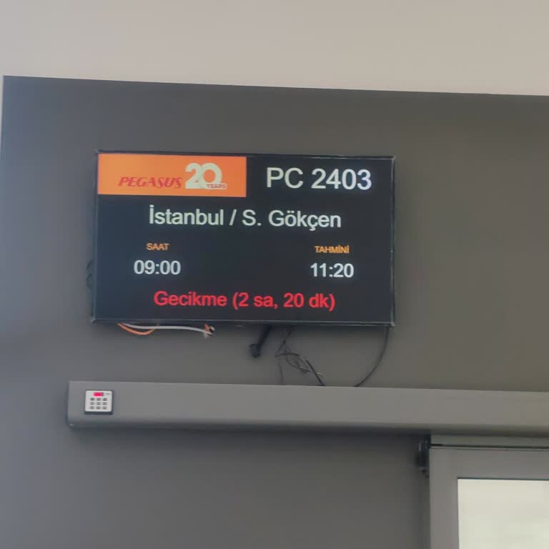 Gaziantep-İstanbul Uçuşunda Gecikme ve Bilgilendirme Sorunu