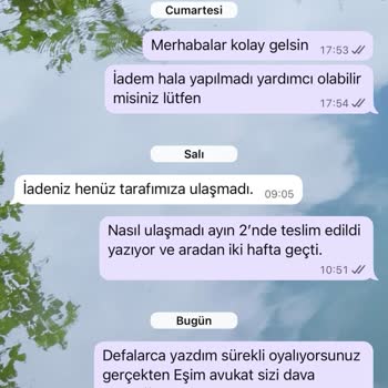 İade Edilen Ürünün Ücreti Haftalardır Geri Ödenmiyor