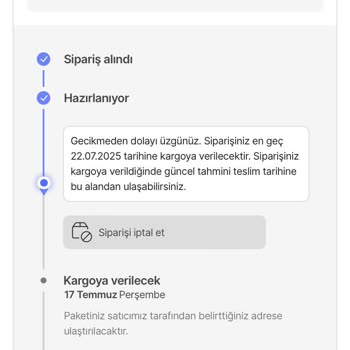 Siparişim Hazırlanamıyor, Sürekli Gecikme Yaşıyorum