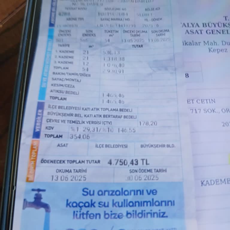 15 Günlük Fatura 55 Ton Su, Abartılı Ücret Ve Çözüm Eksikliği