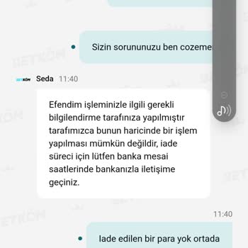 Paranın İadesi Yapılmadı, Mağdur Edildim