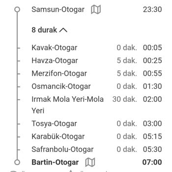 Kamil Koç Osmancık-Bartın Seferi Uygulamada Görünmüyor, Bilet Alamıyorum