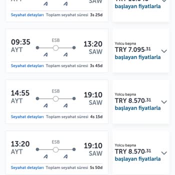 THY Ve AJet’in Yurtiçi Uçuşlarda Fahiş Fiyat Politikası