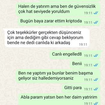 Canlı Destek Ve Müşteri Hizmetlerinden Memnun Kalmadım