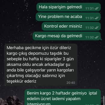 Siparişim Gecikti, Müşteri Hizmetlerinden Yanıt Alamıyorum